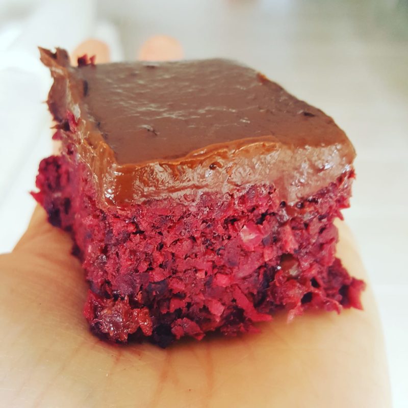 Raw Choc Chai Beetroot Cake