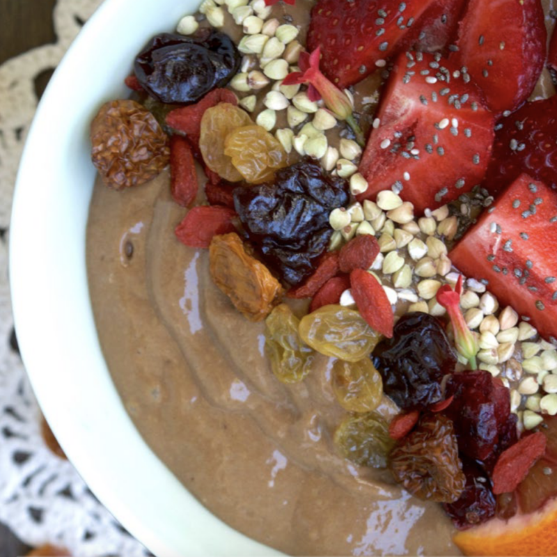 Raw Choc Jaffa Smoothie Bowl