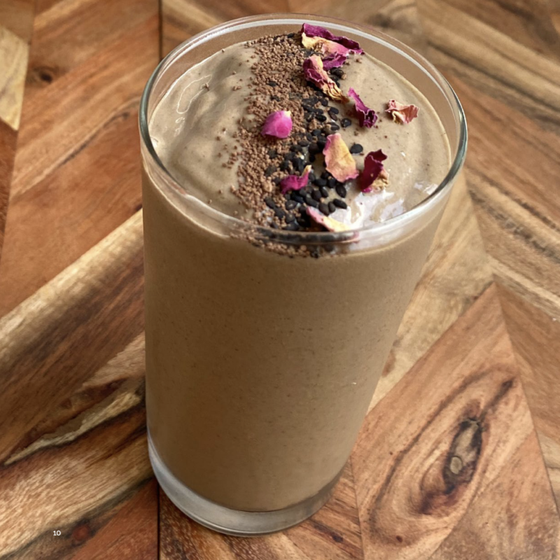 Chocolate Chai Hemp Seed Smoothie