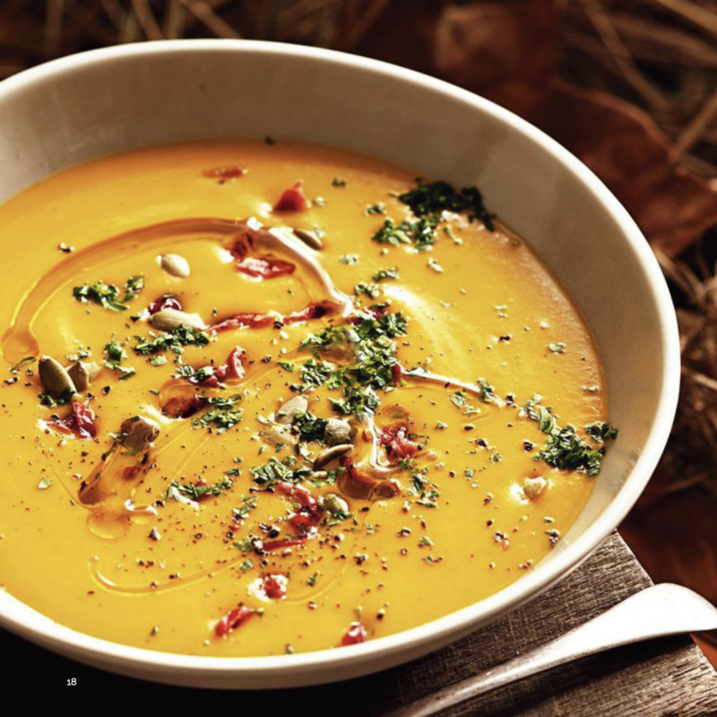 Roasted Turmeric Chai Pumpkin Soup