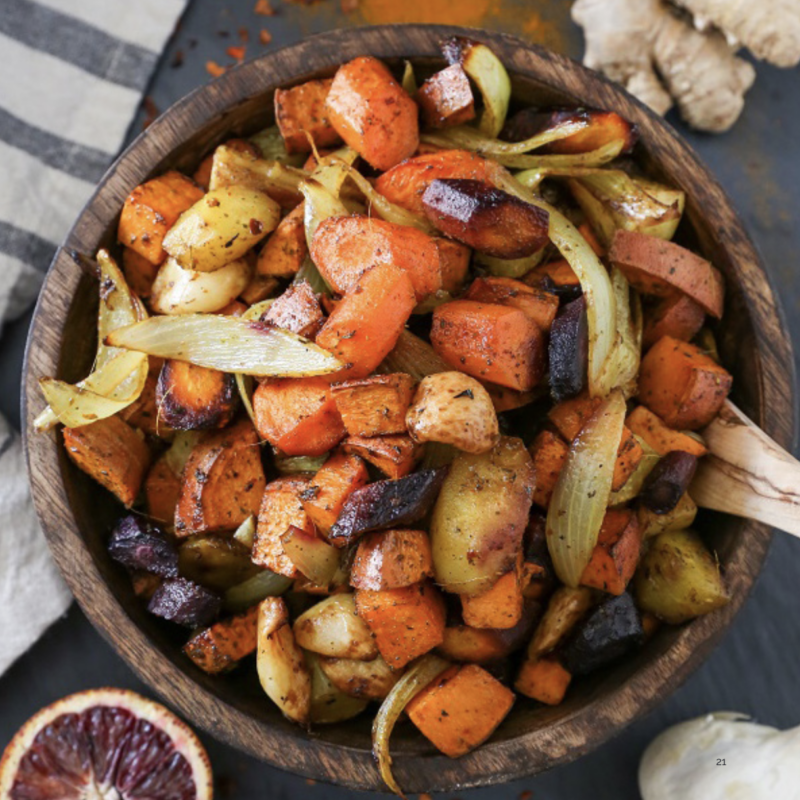 Golden Turmeric Roasted Vegetables